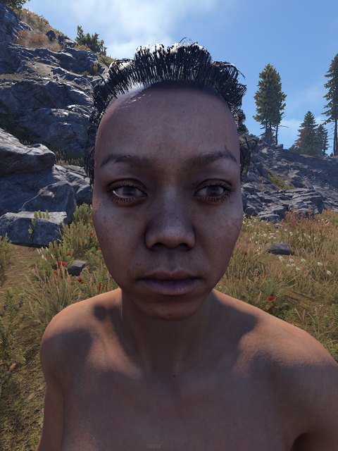asian female, bun